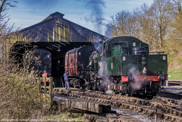 Sunday Morning Shunting at Oxenhope Picture Board by Richard Perks
