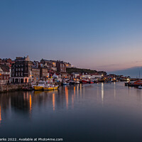 Buy canvas prints of Peaceful Reflections of Whitby Harbour by Richard Perks
