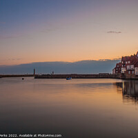 Buy canvas prints of All calm at Whitby by Richard Perks