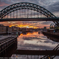 Buy canvas prints of Sunrise over the Tyne by Richard Perks