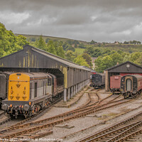 Buy canvas prints of collecting carriages at Oxenhope by Richard Perks
