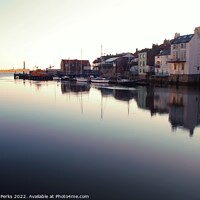 Buy canvas prints of Whitby in Reflection by Richard Perks