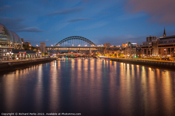 Newcastle upon Tyne  at Daybreak Picture Board by Richard Perks