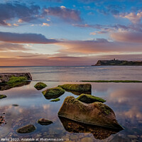 Buy canvas prints of Scarborough North Bay reflections by Richard Perks
