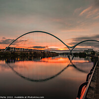 Buy canvas prints of A Middlesborough Sunrise by Richard Perks
