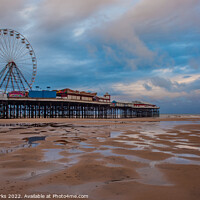 Buy canvas prints of Blackpool central Pier before the storm by Richard Perks