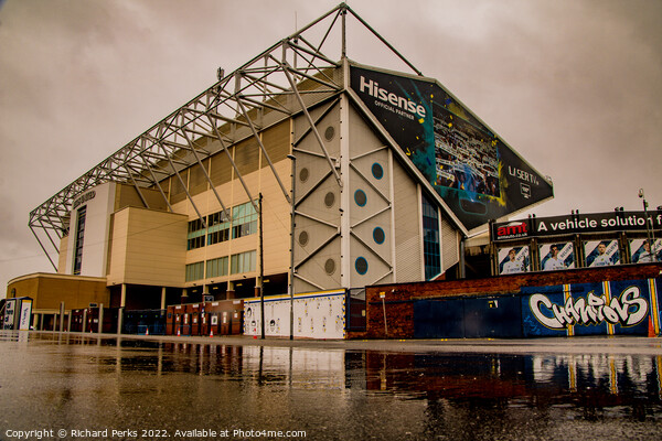 Elland Road reflections Picture Board by Richard Perks