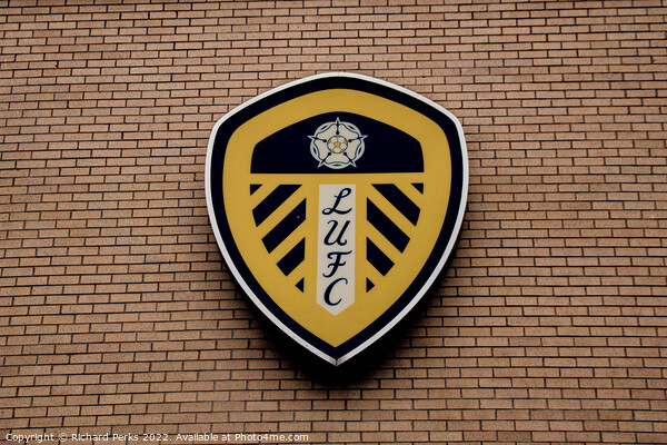 Leeds United FC Shield  Picture Board by Richard Perks