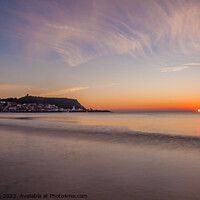 Buy canvas prints of Scarborough South bay  Sunrise by Richard Perks