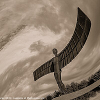 Buy canvas prints of Angel of the North with a twist by Richard Perks
