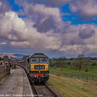 Buy canvas prints of Heritage train arrives into Burrs Country Park by Richard Perks