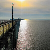 Buy canvas prints of Southend Pier on the Estuary by Richard Perks