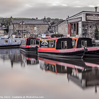 Buy canvas prints of Rosie and Jim at the Boathouse Bar - Skipton by Richard Perks