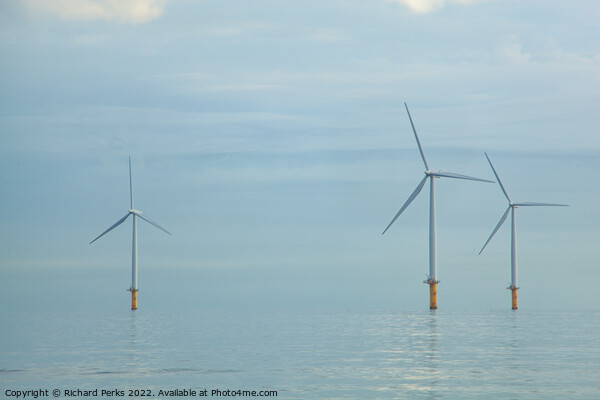 Redcar wind turbines Picture Board by Richard Perks