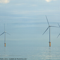 Buy canvas prints of Redcar wind turbines by Richard Perks