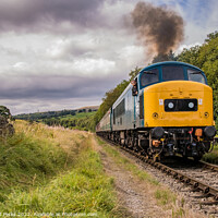 Buy canvas prints of Class 45 heritage diesel in the Irwell Valley by Richard Perks