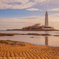 Buy canvas prints of St Marys lighthouse, Whitley Bay  by Richard Perks