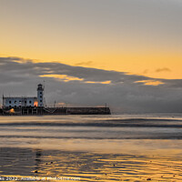 Buy canvas prints of The Lighthouse and Harbour - Scarborough by Richard Perks