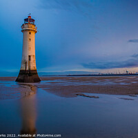 Buy canvas prints of Captivating Reflections of Perch Rock Lighthouse by Richard Perks