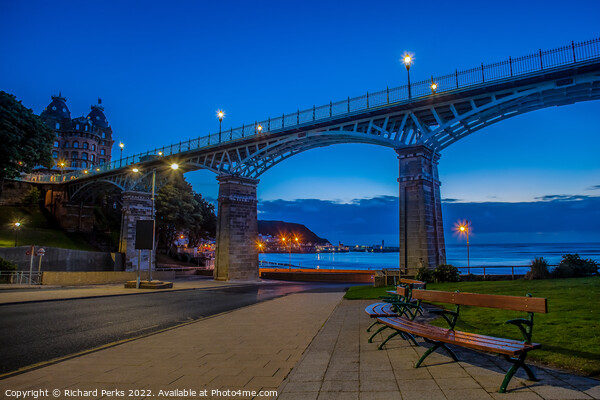 Evening time Scarborough South Bay Picture Board by Richard Perks