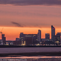 Buy canvas prints of Liverpool sunset by Richard Perks