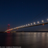 Buy canvas prints of Night time on the Humber estuary by Richard Perks