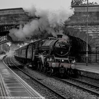 Buy canvas prints of 45690 steaming through the Yorkshire countryside by Richard Perks