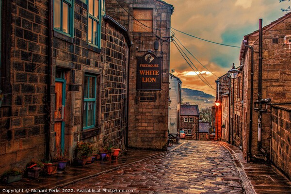 Heptonstall after the rain Picture Board by Richard Perks