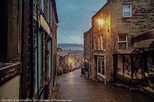 Rainy days in Haworth Picture Board by Richard Perks