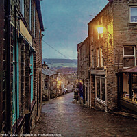 Buy canvas prints of Rainy days in Haworth by Richard Perks