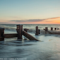 Buy canvas prints of Spurn Point Sunrise by Richard Perks