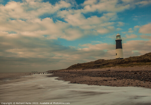 Spurn Point Lighthouse  Picture Board by Richard Perks