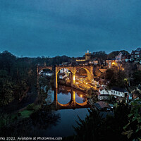 Buy canvas prints of Knaresborough reflections in the twilight hours by Richard Perks