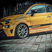 Buy canvas prints of Fiat 500 Abarth Limited Edition  by Richard Perks