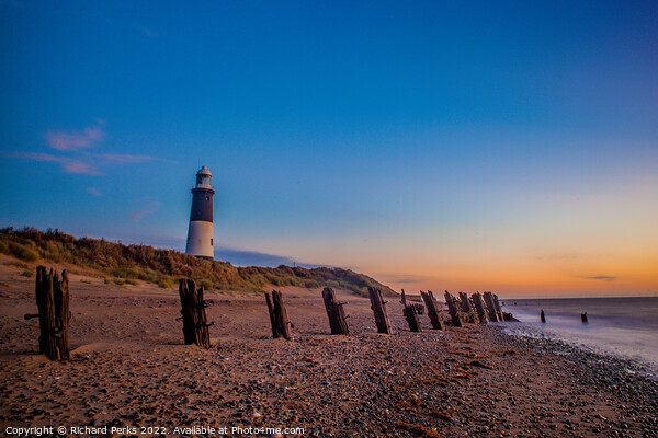 Spurn point daybreak Picture Board by Richard Perks
