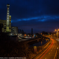 Buy canvas prints of Light trails in Bingley, West Yorkshire by Richard Perks