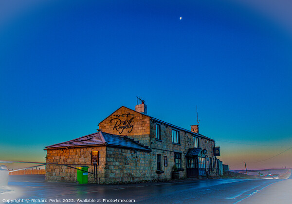 Royalty pub and the moon   - Otley Chevin Picture Board by Richard Perks