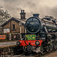 Buy canvas prints of The Christmas Elf Express at Oakworth (HDR) by Richard Perks