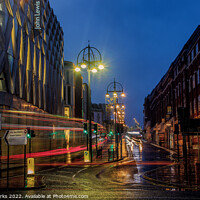Buy canvas prints of Leeds City Centre New Years Eve Light trails by Richard Perks