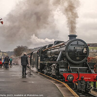 Buy canvas prints of Keighley and Worth Valley Mince Pie express  by Richard Perks