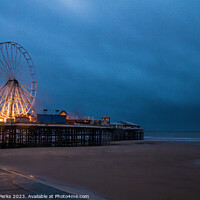 Buy canvas prints of Blackpool central pier  by Richard Perks