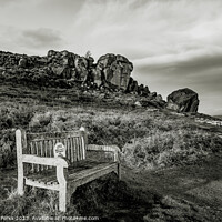 Buy canvas prints of Ilkley Moor Black and White by Richard Perks