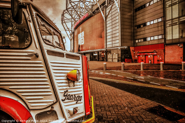 George the butty van at Old Trafford Picture Board by Richard Perks