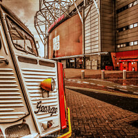 Buy canvas prints of George the butty van at Old Trafford by Richard Perks