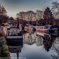 Buy canvas prints of Early Morning on the Leeds-liverpool canal - Rodle by Richard Perks