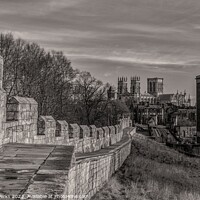Buy canvas prints of City Walls and York Minster by Richard Perks