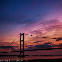 Buy canvas prints of Colours over Humberside by Richard Perks