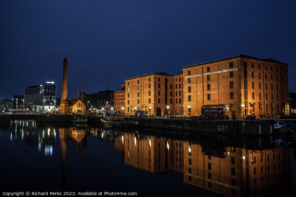 Albert Dock and Pump House Liverpool Picture Board by Richard Perks