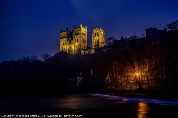 Durham Cathedral Twilight Picture Board by Richard Perks