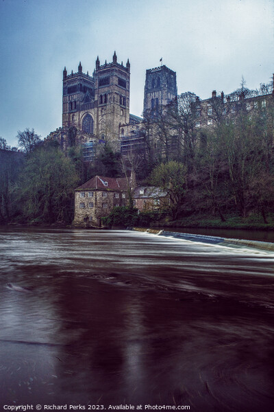 Durham Cathedral and the Riverside Picture Board by Richard Perks
